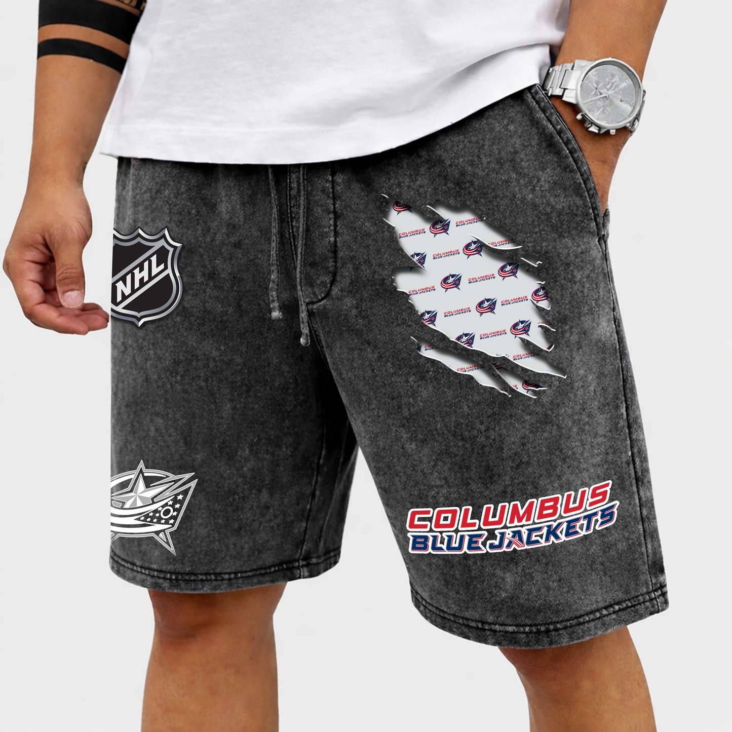 PREMIUM NHL X CBJ WASH SHORT FOR SUMMERS HOLIDAY V2 NDT VHM 080426