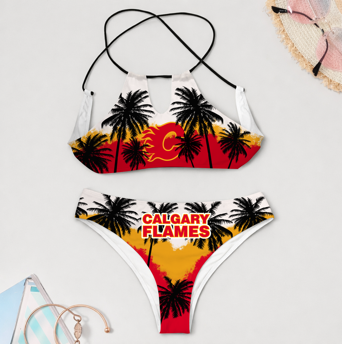 PREMIUM NHL X CF 3D Women Cami Swimsuit Women Bikini For Summer HOLIDAY