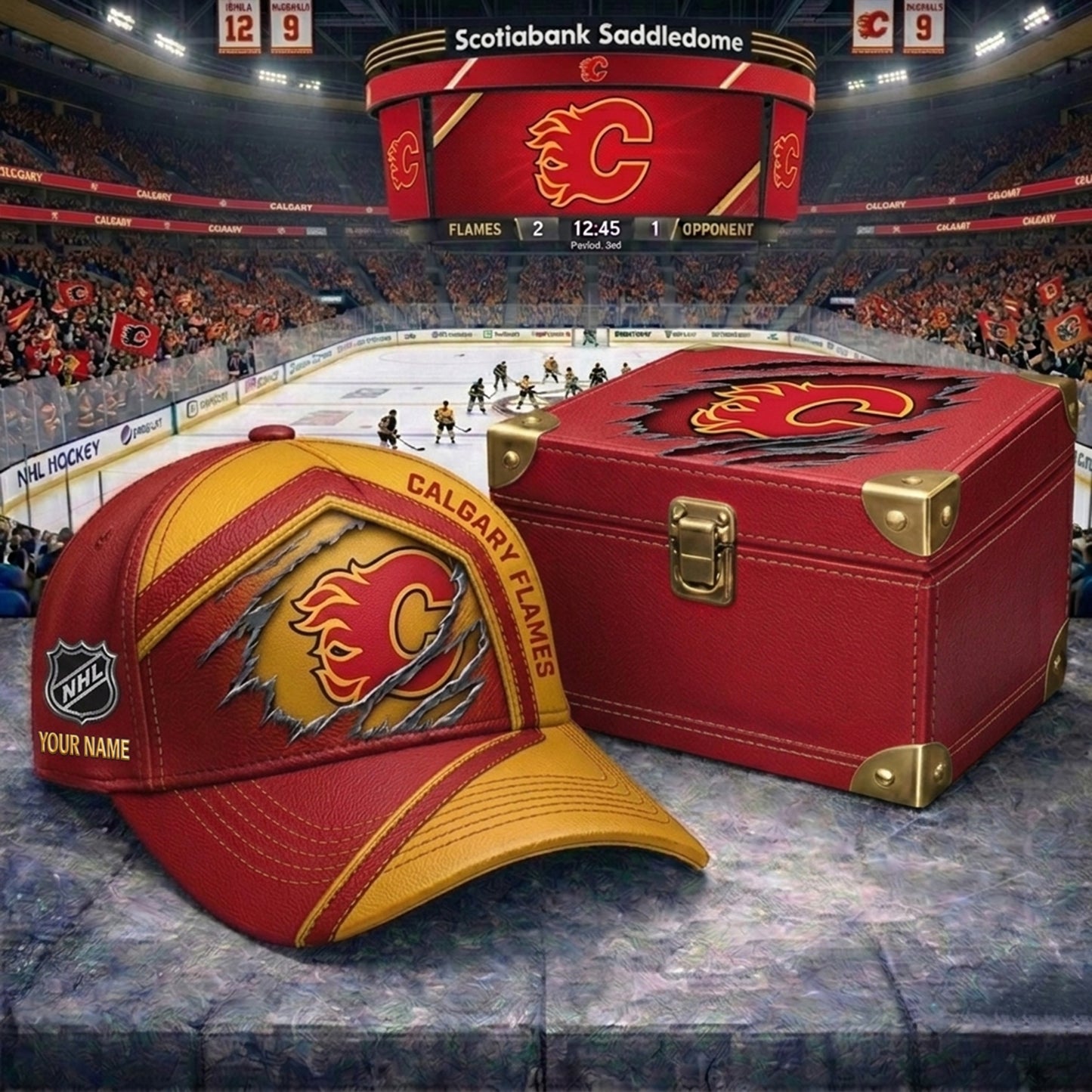 PREMIUM NHL X CF CRACK CUSTOM NAME V3 HAT NDT NHM 170426