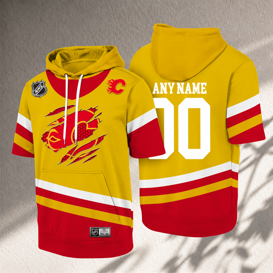 PREMIUM NHL X CF CRACK Short Sleeve Hoodie SHIRT NDT VHM 150526