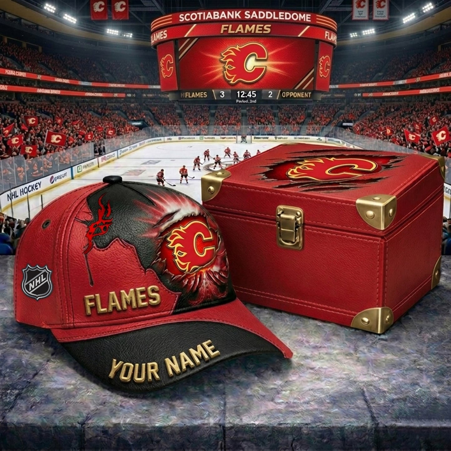 PREMIUM NHL X CF JESUS CRACK CUSTOM NAME HAT V30 NDT NHM 140526