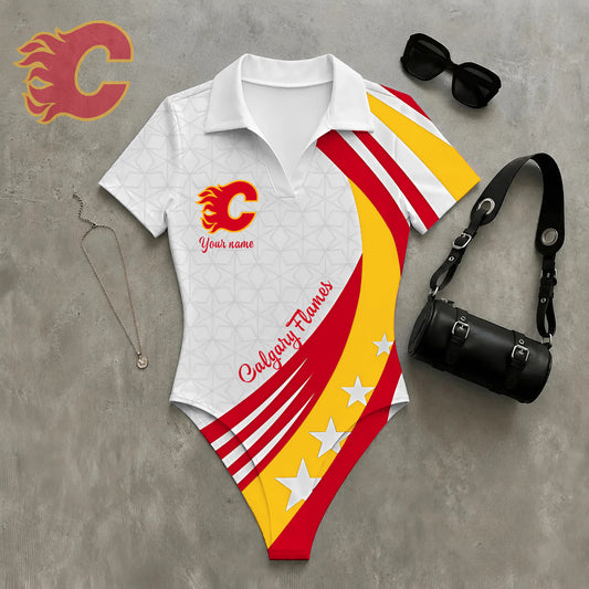 PREMIUM NHL X CF Women‘s Slim-Fit V-Neck Polo Bodysuit NDT NHM 270526