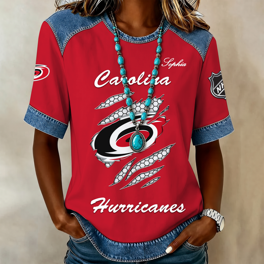 PREMIUM NHL X CH Women Retro T Shirt Custom Name Limited Edition NDT VHM 190526