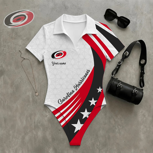 PREMIUM NHL X CH Women‘s Slim-Fit V-Neck Polo Bodysuit NDT NHM 270526