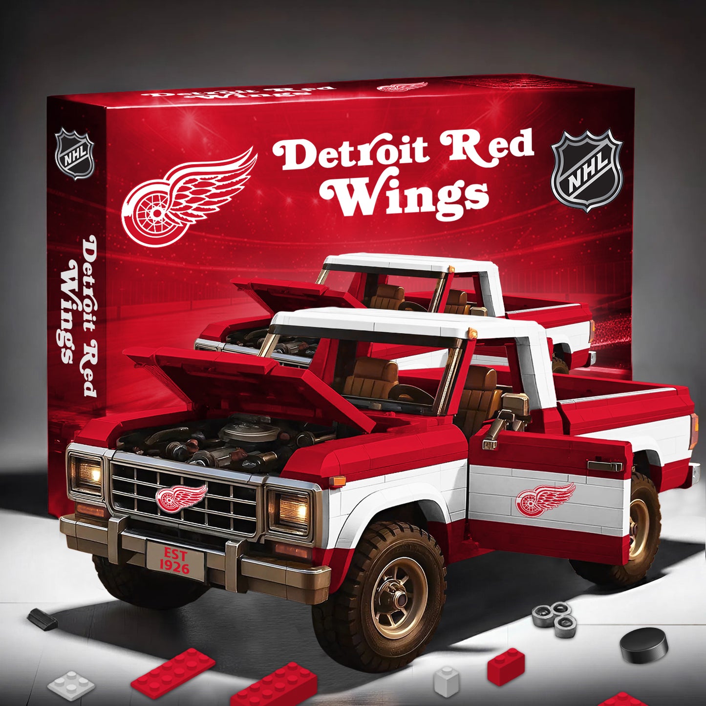 PREMIUM NHL X DRW Elite Craft Ford F150 3D Build Your Own Toy NDT NHM 180426