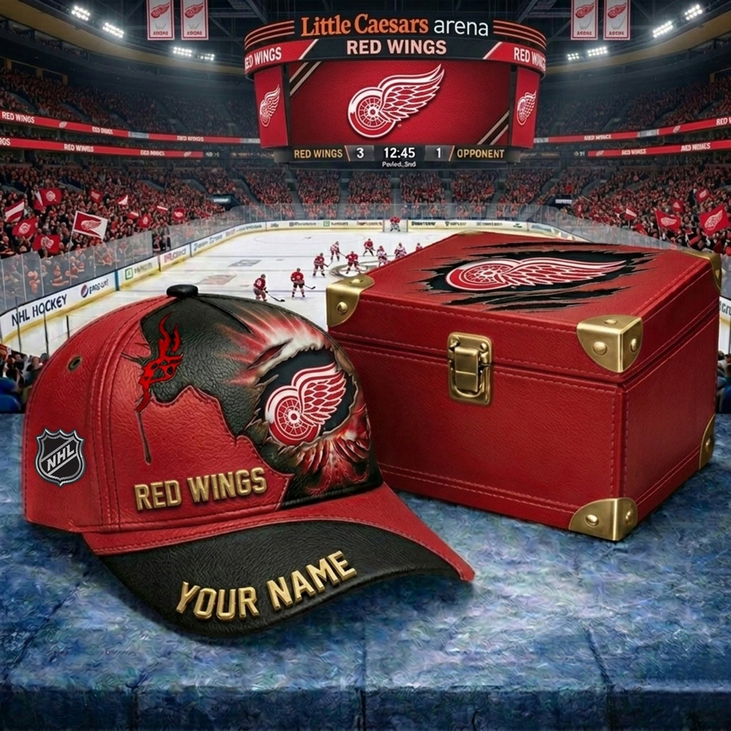 PREMIUM NHL X DRW JESUS CRACK CUSTOM NAME HAT V30 NDT NHM 140526
