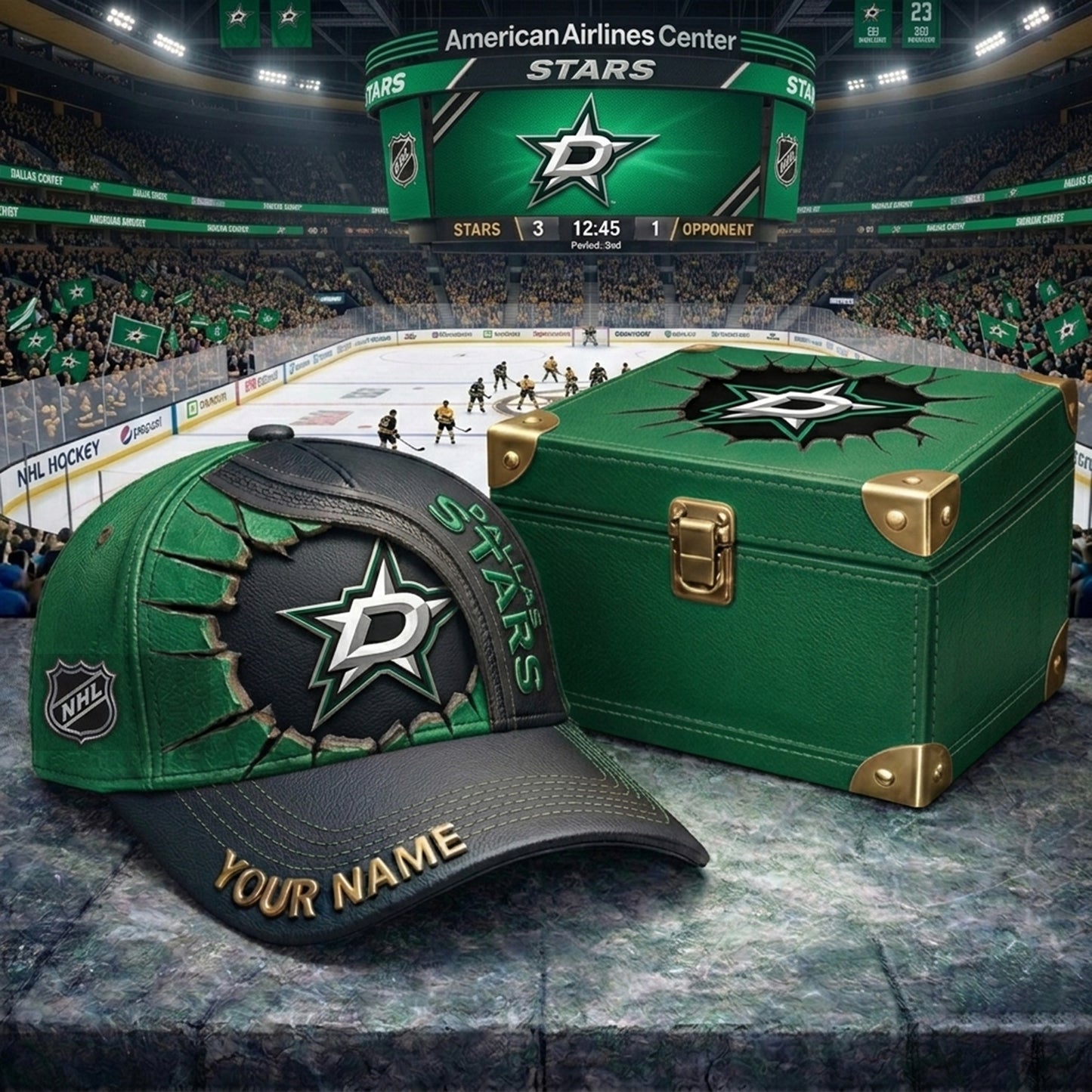 PREMIUM NHL X DS CRACK CUSTOM NAME HAT NDT NHM 140426
