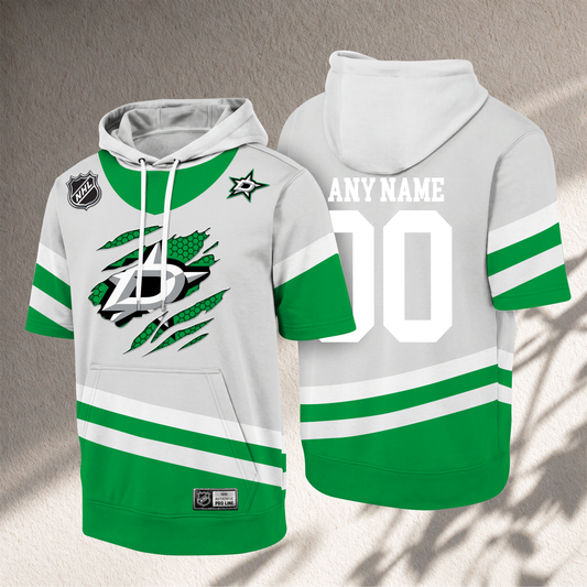 PREMIUM NHL X DS CRACK Short Sleeve Hoodie SHIRT NDT VHM 150526