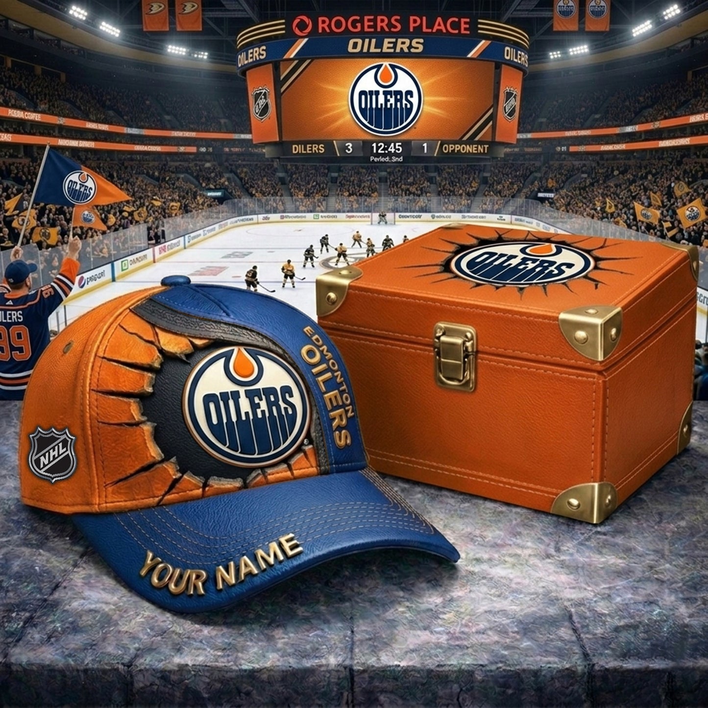 PREMIUM NHL X EO CRACK CUSTOM NAME HAT NDT NHM 140426