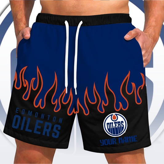 PREMIUM NHL X EO Fire  Flame Short Pants Custom Name Limited Edition NDT VHM 200426