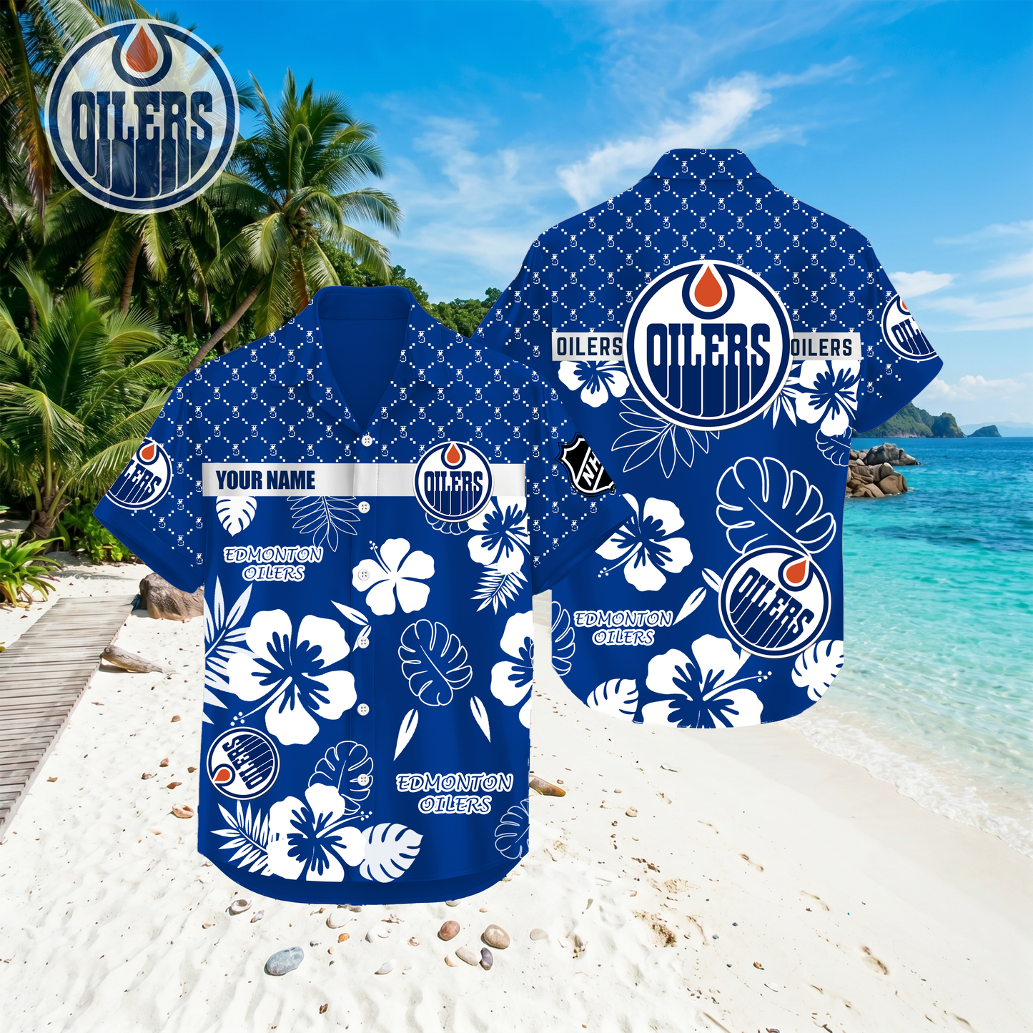 PREMIUM NHL X EO Hawaiian Shirt Custom Name For Summer Holiday NDT VHM 270426