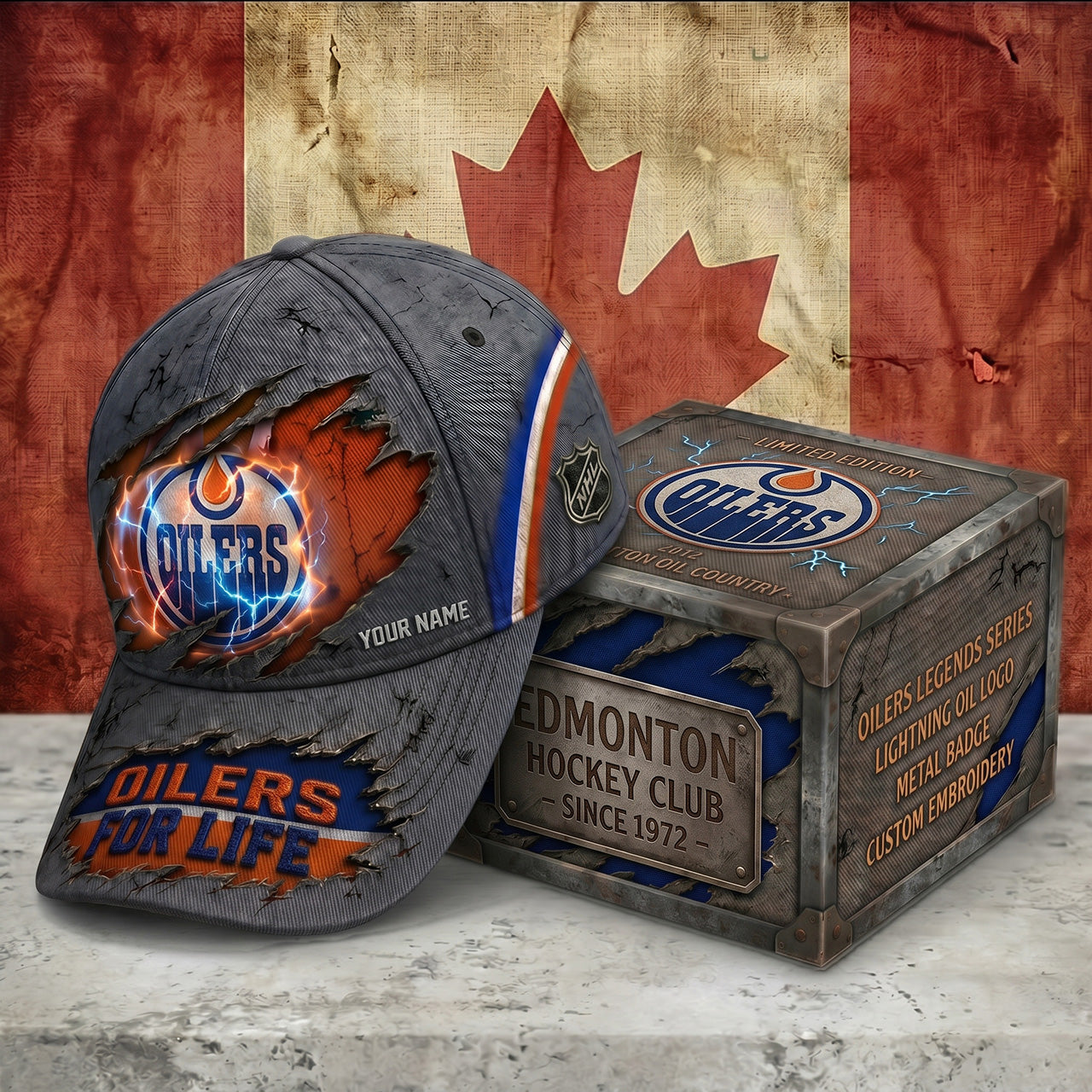 PREMIUM NHL X EO RETRO VINTAGE CUSTOM NAME HAT LIMIED EDITIONS NDT NTN 190526