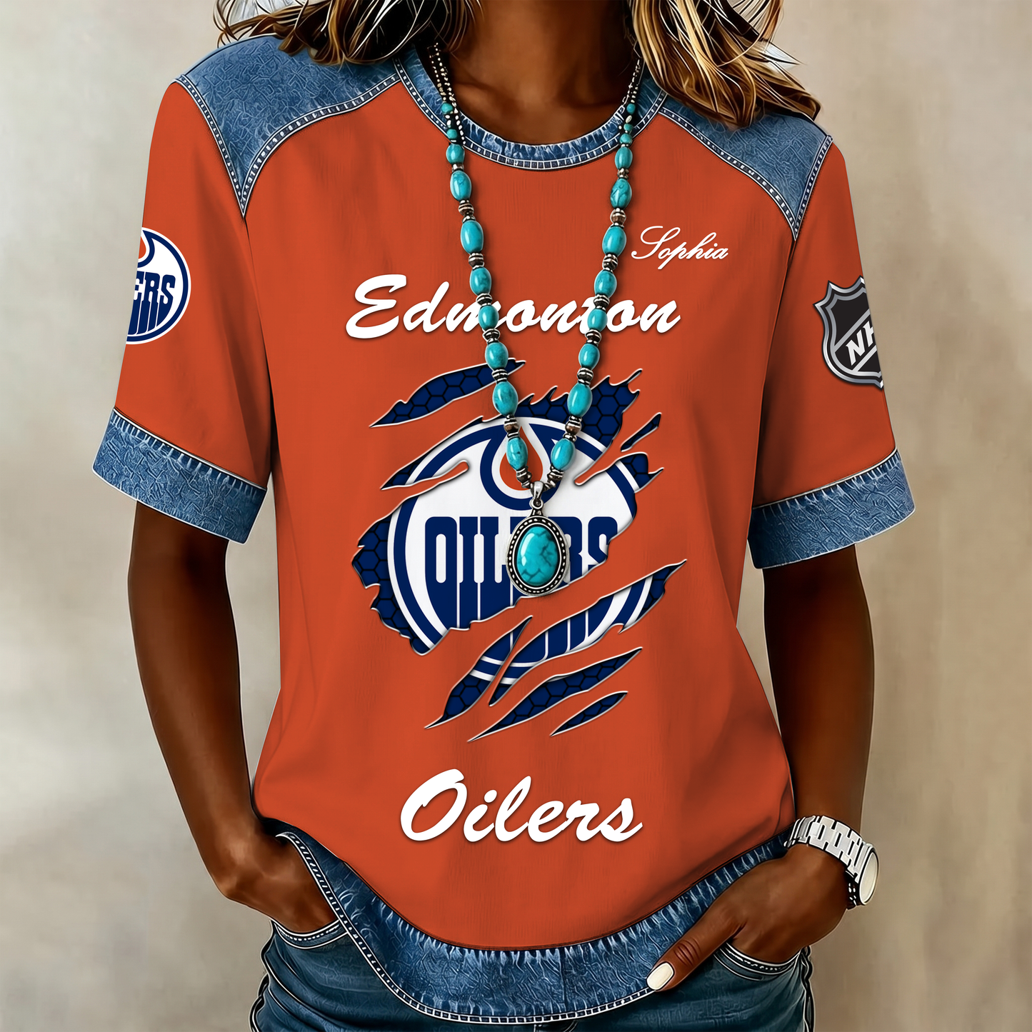 PREMIUM NHL X EO Women Retro T Shirt Custom Name Limited Edition NDT VHM 190526