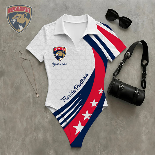PREMIUM NHL X FP Women‘s Slim-Fit V-Neck Polo Bodysuit NDT NHM 270526