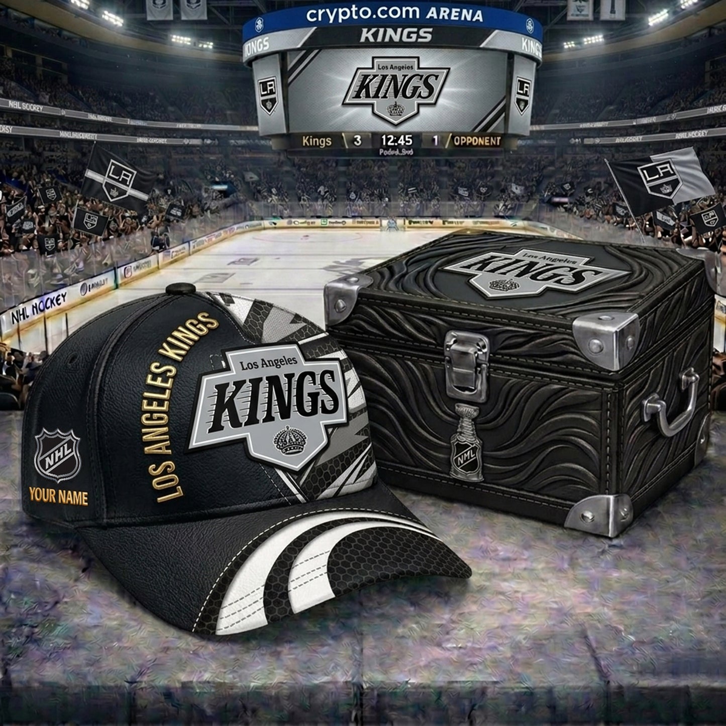 PREMIUM NHL X LAK CRACK CUSTOM NAME V5 HAT NDT NHM 220426