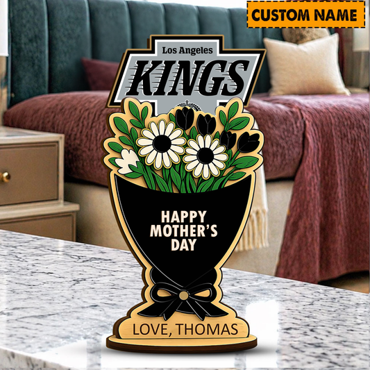 PREMIUM NHL X LAK Custom Name Happy Mother's Day Wooden Plaque Gifts For Fan NDT VHM 170426