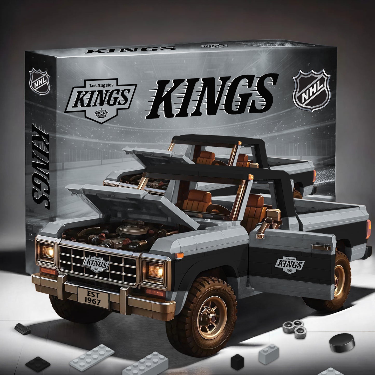 PREMIUM NHL X LAK Elite Craft Ford F150 3D Build Your Own Toy NDT NHM 180426