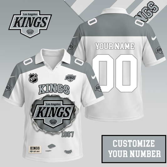 PREMIUM NHL X LAK Streetwear Polo Shirt Custom Gifts For Fan NDT VHM 010626