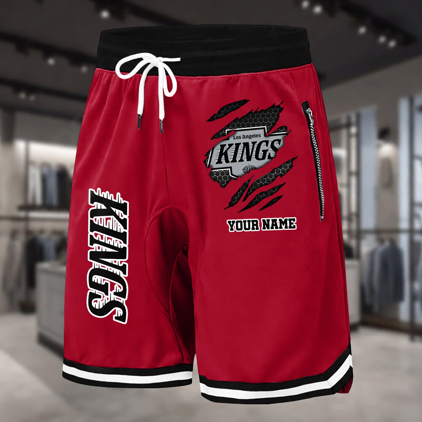 PREMIUM NHL X LAK Summer Fitness Breathable Basketball Shorts NDT NHM 240426