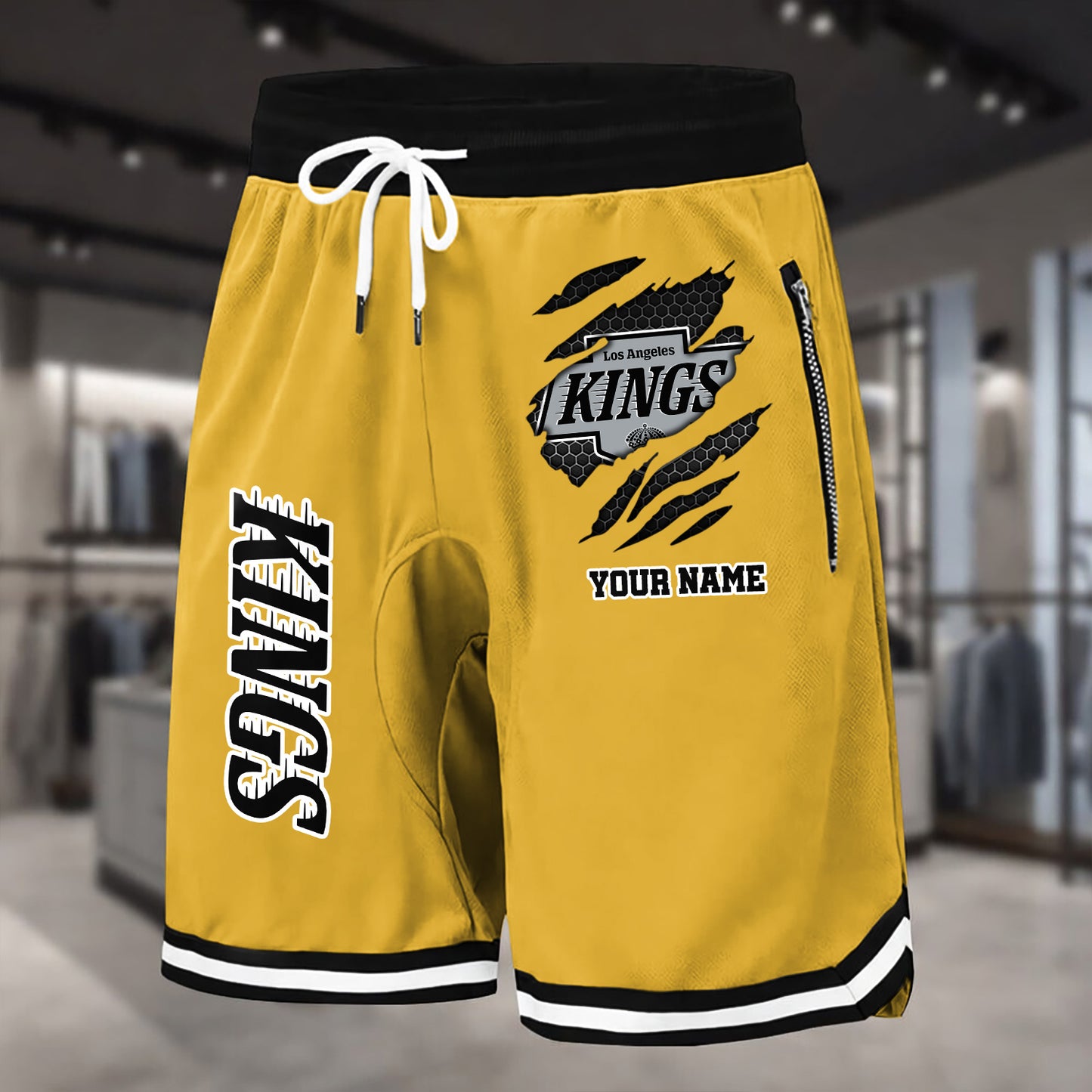 PREMIUM NHL X LAK Summer Fitness Breathable Basketball Shorts NDT NHM 240426