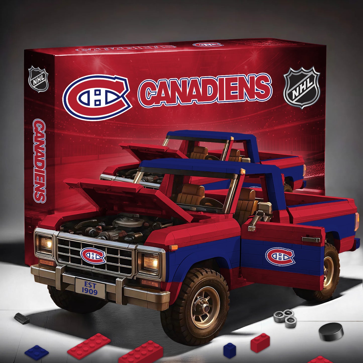PREMIUM NHL X MC Elite Craft Ford F150 3D Build Your Own Toy NDT NHM 180426