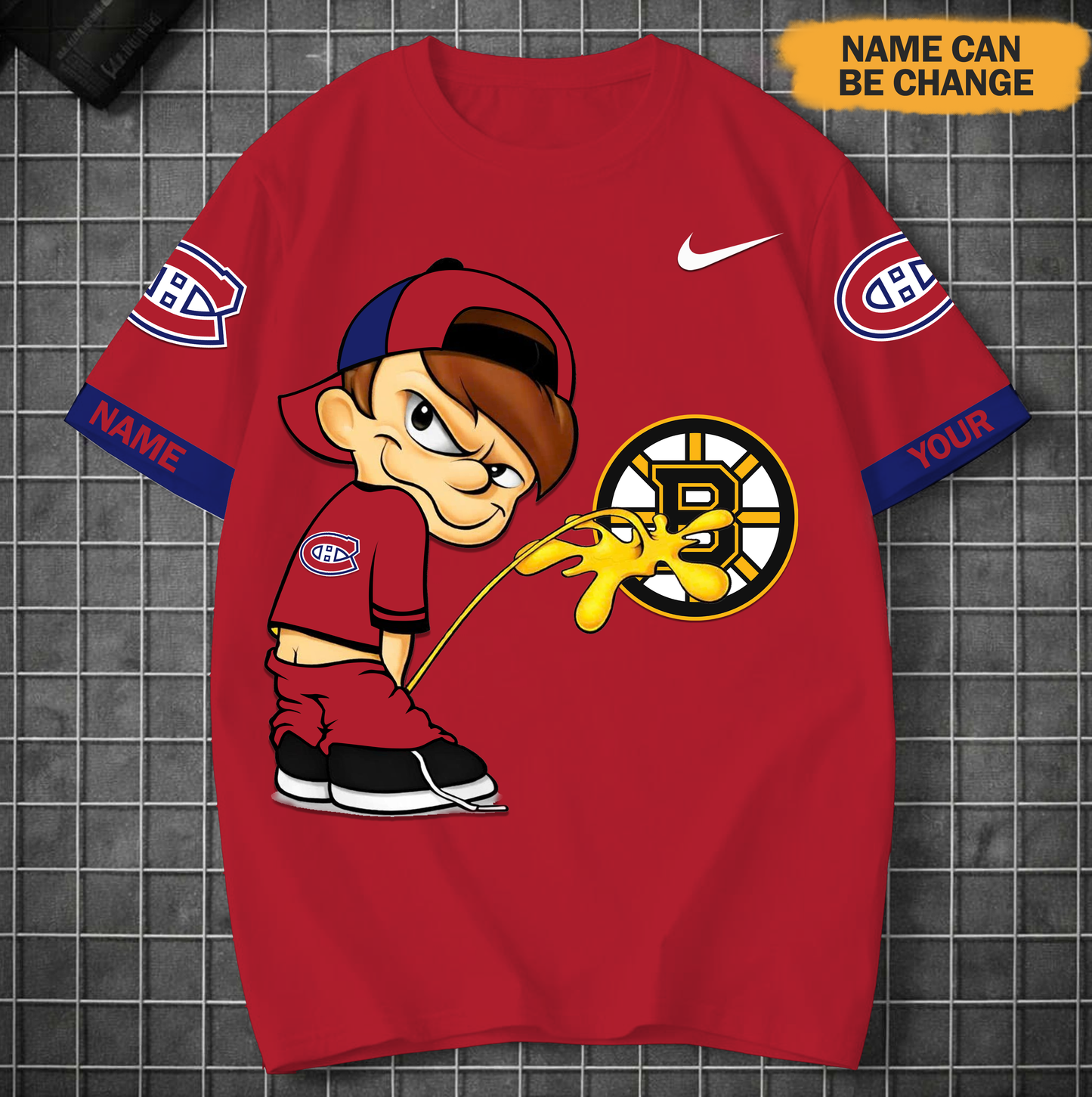 PREMIUM NHL X MC Funny Peeing Boy New Tshirt Custom Name NDT VHM 160426