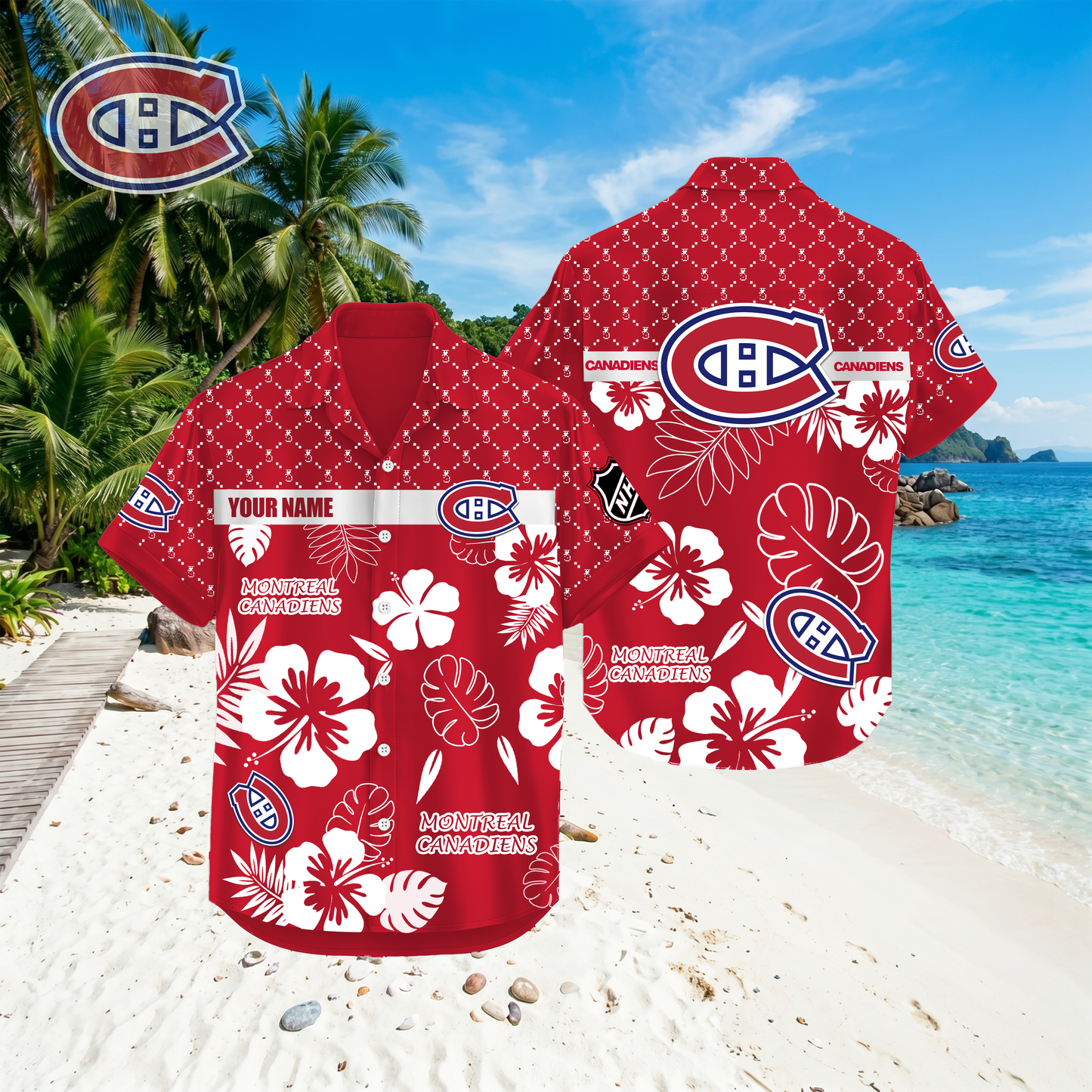 PREMIUM NHL X MC Hawaiian Shirt Custom Name For Summer Holiday NDT VHM 270426
