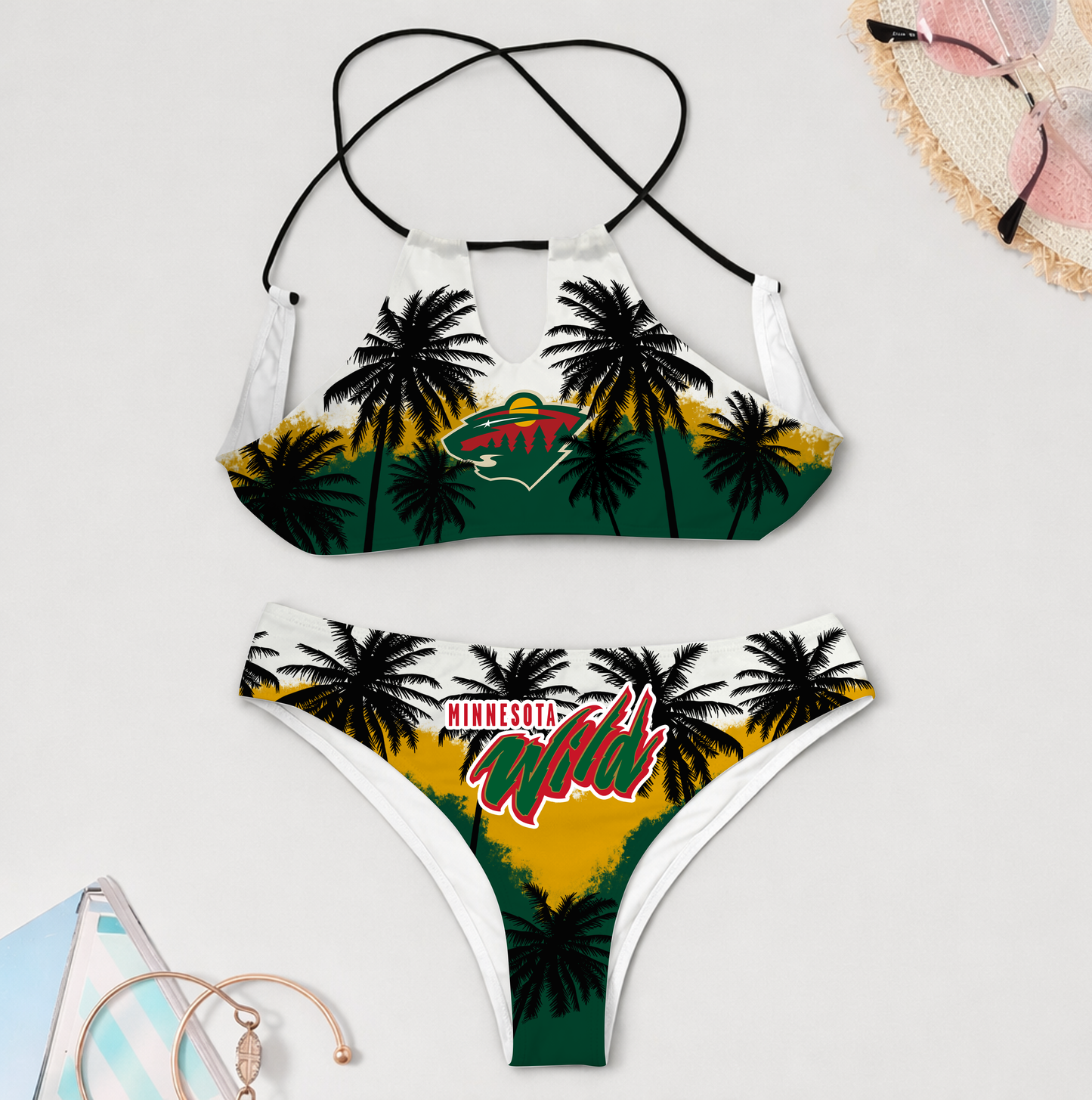 PREMIUM NHL X MW 3D Women Cami Swimsuit Women Bikini For Summer HOLIDAY