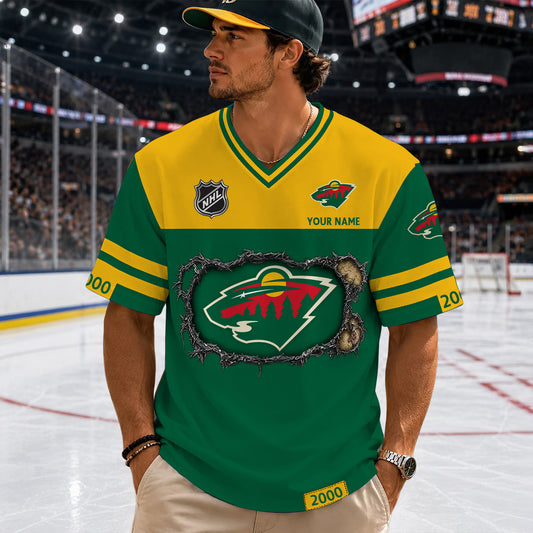 PREMIUM NHL X MW Streetwear V-neck Shirt Custom Gifts For Fan NDT NHM 290526