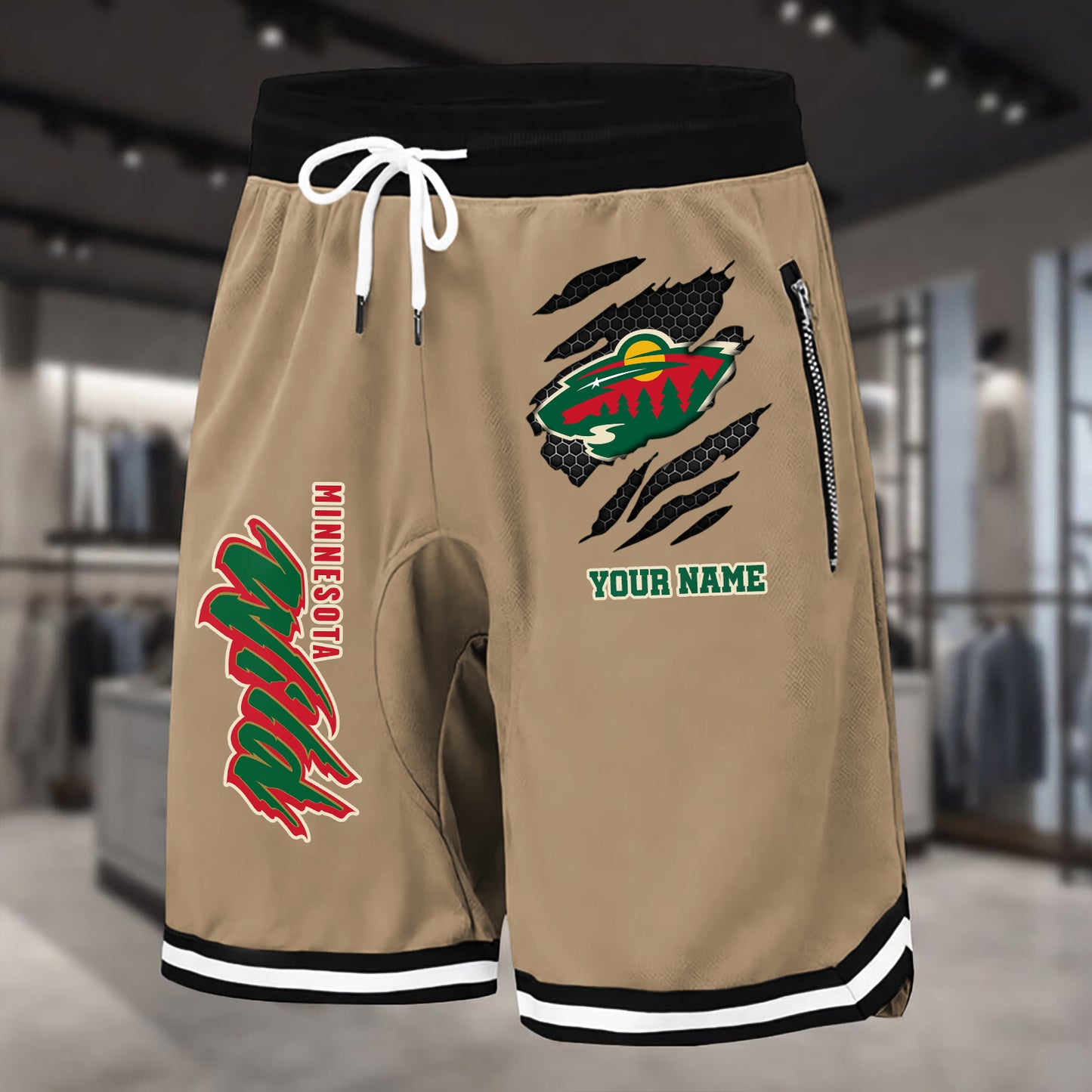 PREMIUM NHL X MW Summer Fitness Breathable Basketball Shorts NDT NHM 240426