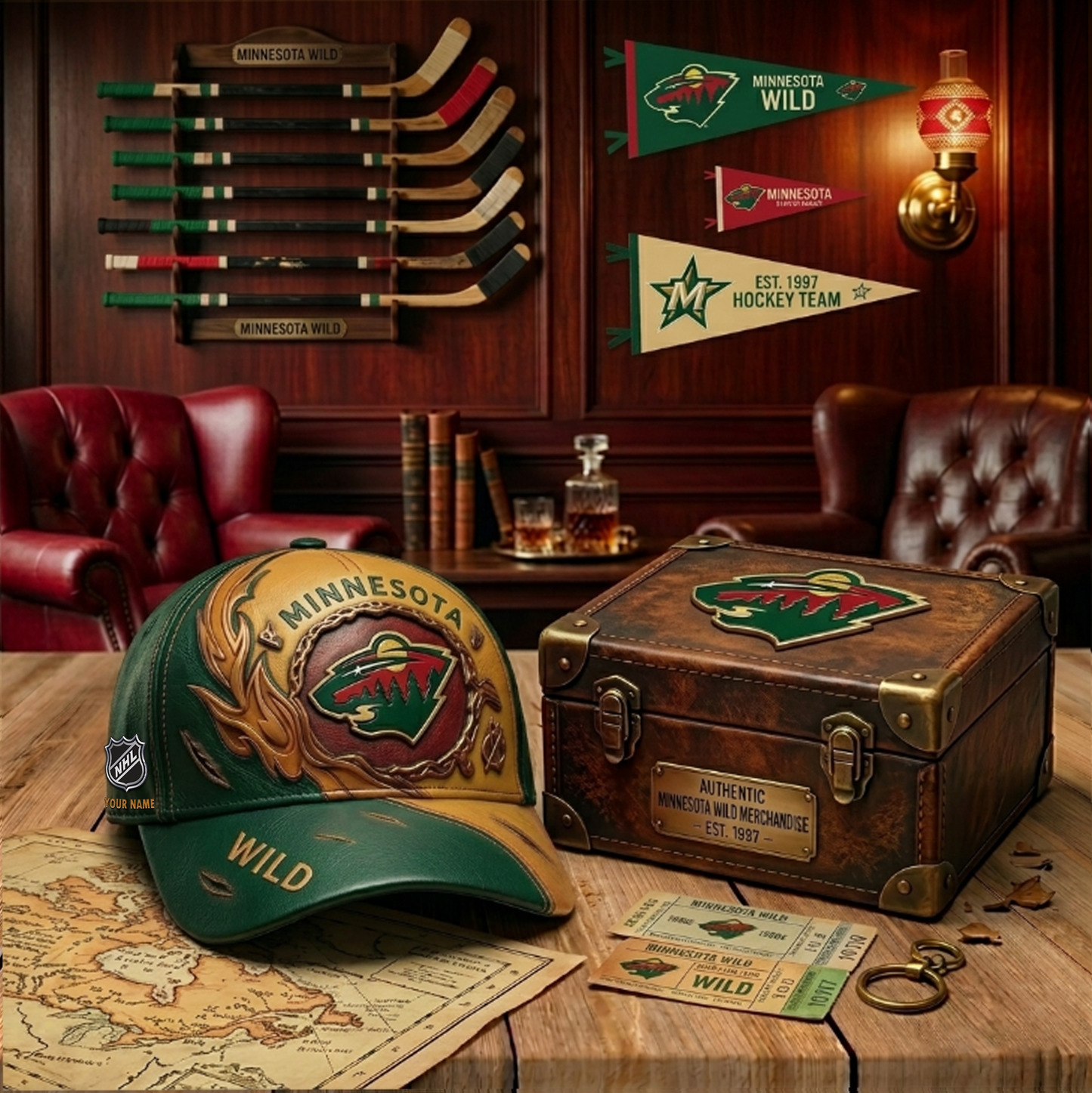 PREMIUM NHL X MW VINTAGE CUSTOME NAME HAT NDT VHM 180426