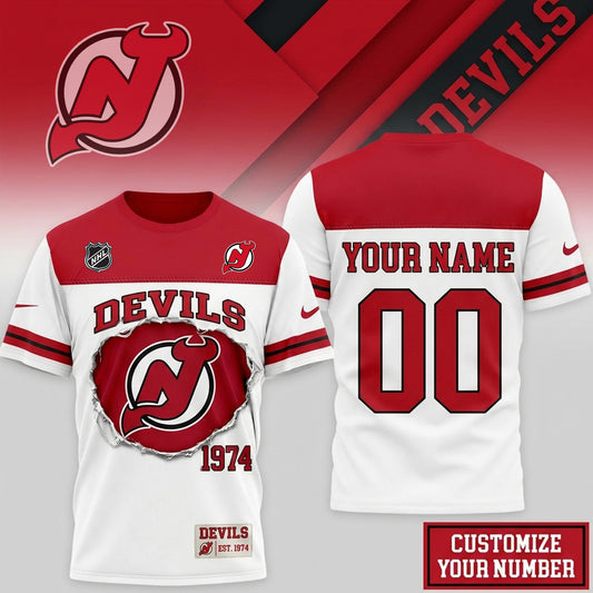 PREMIUM NHL X NJD BESPOKE CRACK SHIRT LIMITED EDITIONS NDT NHM 300526