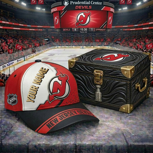 PREMIUM NHL X NJD CRACK CUSTOM NAME V4 HAT NDT NHM 200426