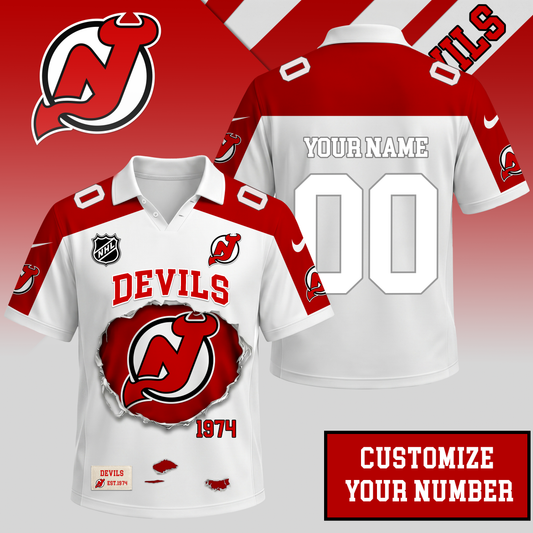 PREMIUM NHL X NJD Streetwear Polo Shirt Custom Gifts For Fan NDT VHM 010626