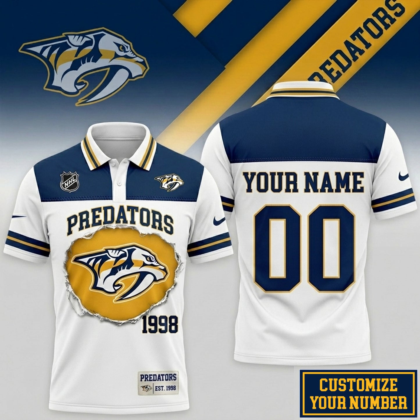 PREMIUM NHL X NP CLASSIC POLO SHIRT LIMITED EDITIONS NDT NHM 010626