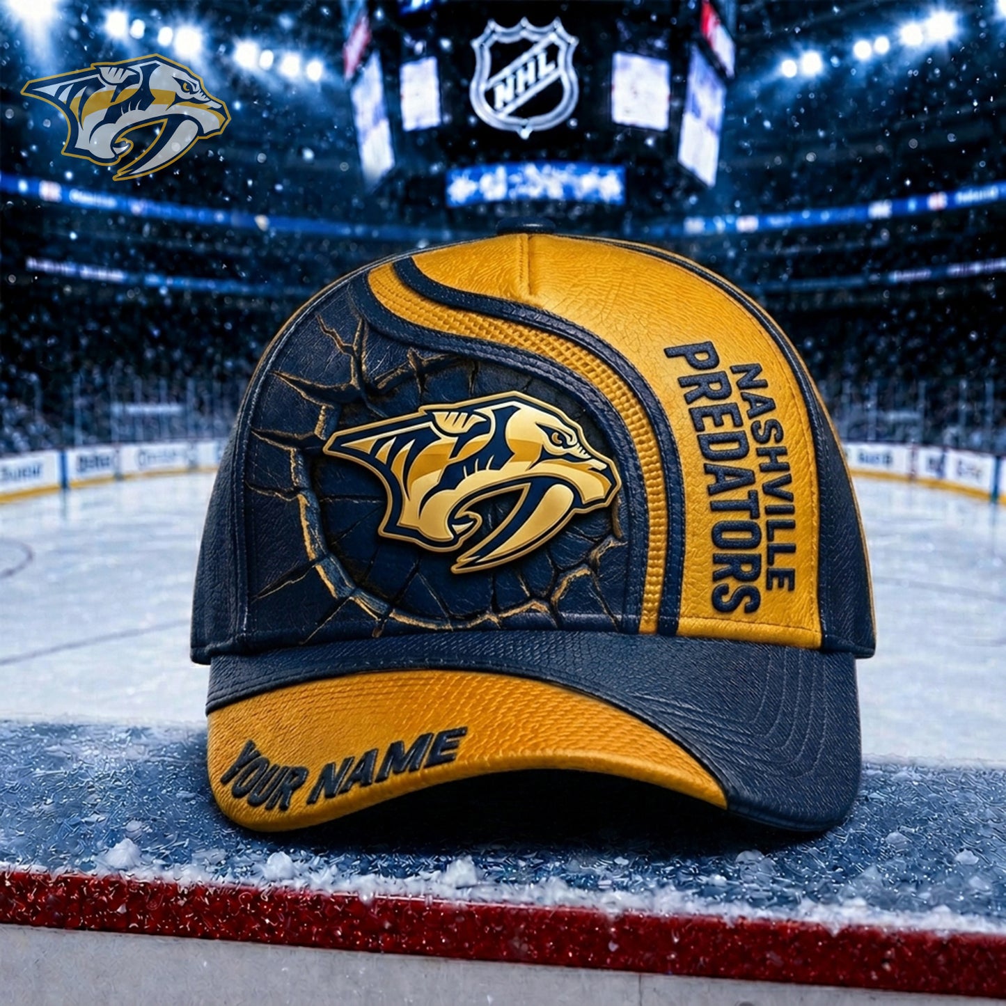 PREMIUM NHL X NP Embroidered Hockey Custom Name HAT NDT NHM 250526