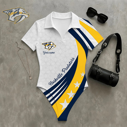 PREMIUM NHL X NP Women‘s Slim-Fit V-Neck Polo Bodysuit NDT NHM 270526