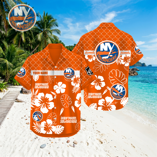 PREMIUM NHL X NYI Hawaiian Shirt Custom Name For Summer Holiday NDT VHM 270426