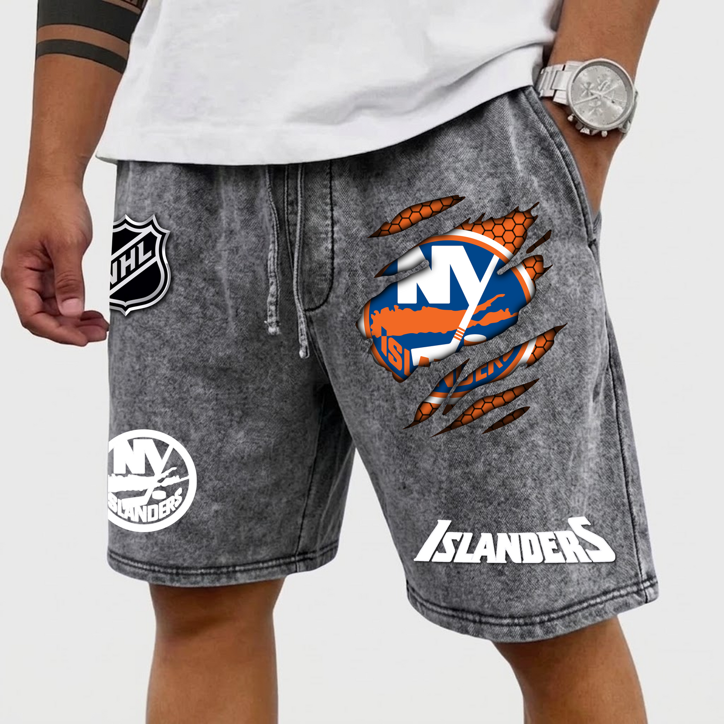 PREMIUM NHL X NYI  WASH SHORTS FOR SUMMER HOLIDAY NDT VHM  070426 3