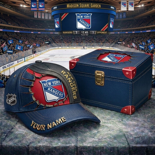 PREMIUM NHL X NYR CRACK CUSTOM NAME HAT NDT NHM 140426