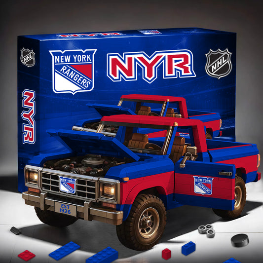 PREMIUM NHL X NYR Elite Craft Ford F150 3D Build Your Own Toy NDT NHM 180426