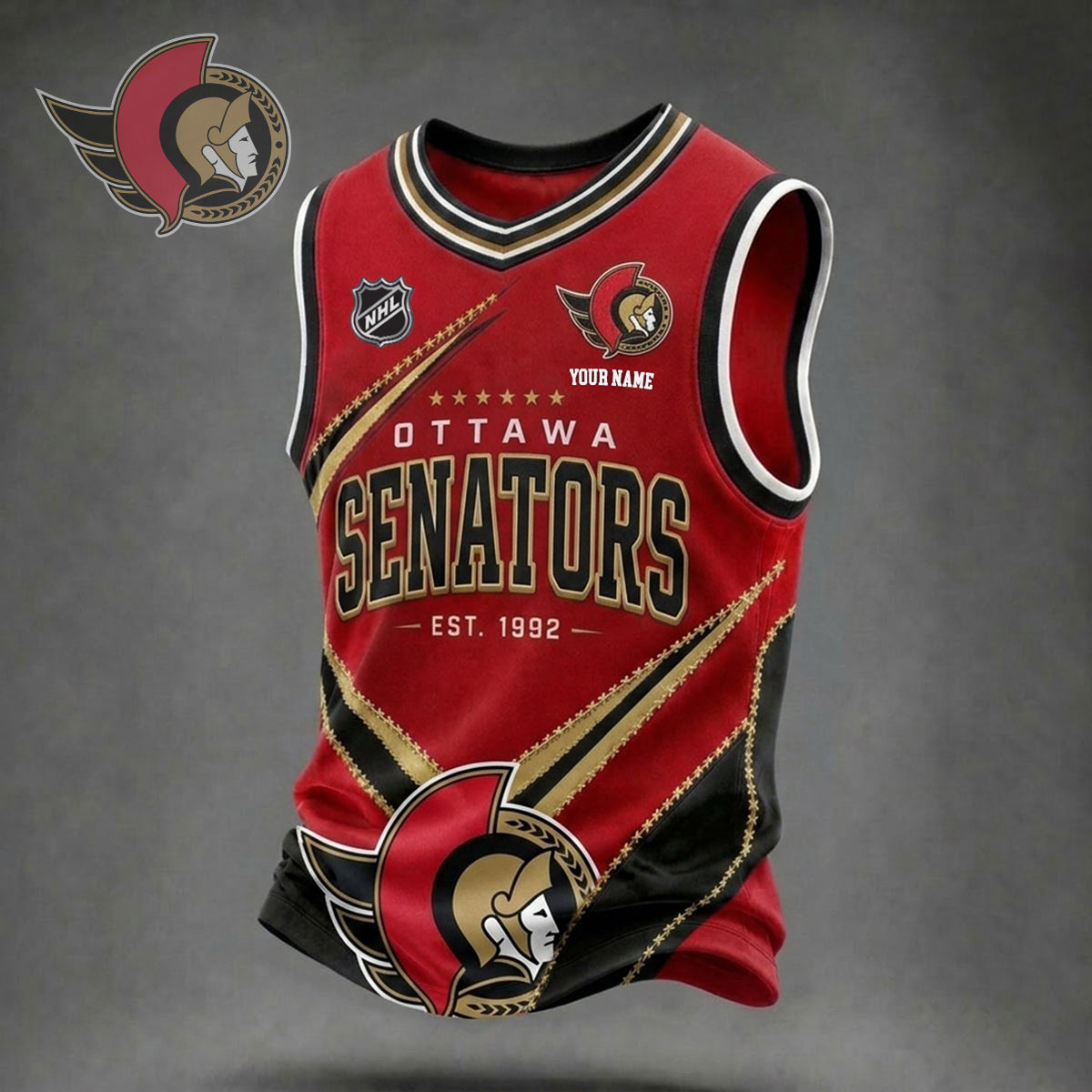 PREMIUM NHL X OS Game Day V-Neck Tank Top Custome Shirt NDT NHM 060626