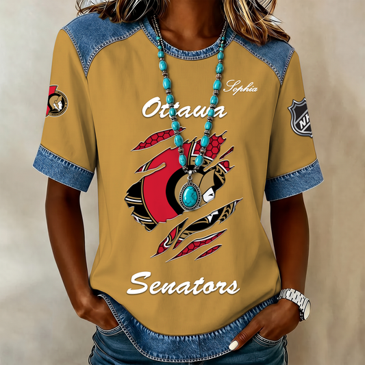 PREMIUM NHL X OS Women Retro T Shirt Custom Name Limited Edition NDT VHM 190526