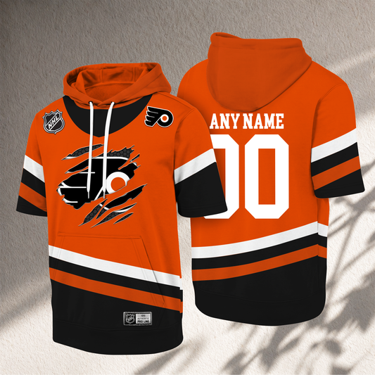 PREMIUM NHL X PF CRACK Short Sleeve Hoodie SHIRT NDT VHM 150526