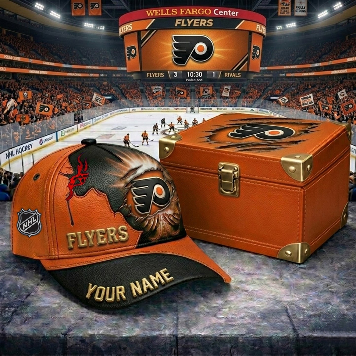 PREMIUM NHL X PF JESUS CRACK CUSTOM NAME HAT V30 NDT NHM 140526