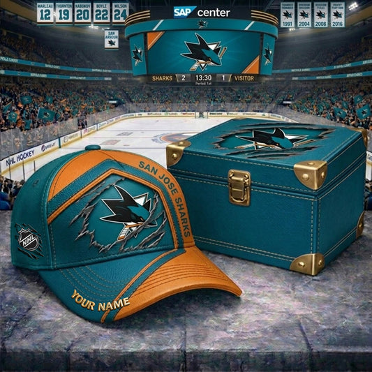 PREMIUM NHL X SJS CRACK CUSTOM NAME V3 PLUS HAT NDT NHM 210426