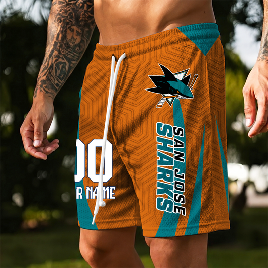 PREMIUM NHL X SJS Personalized Short Pants  For Summer Holiday NDT VHM 150526