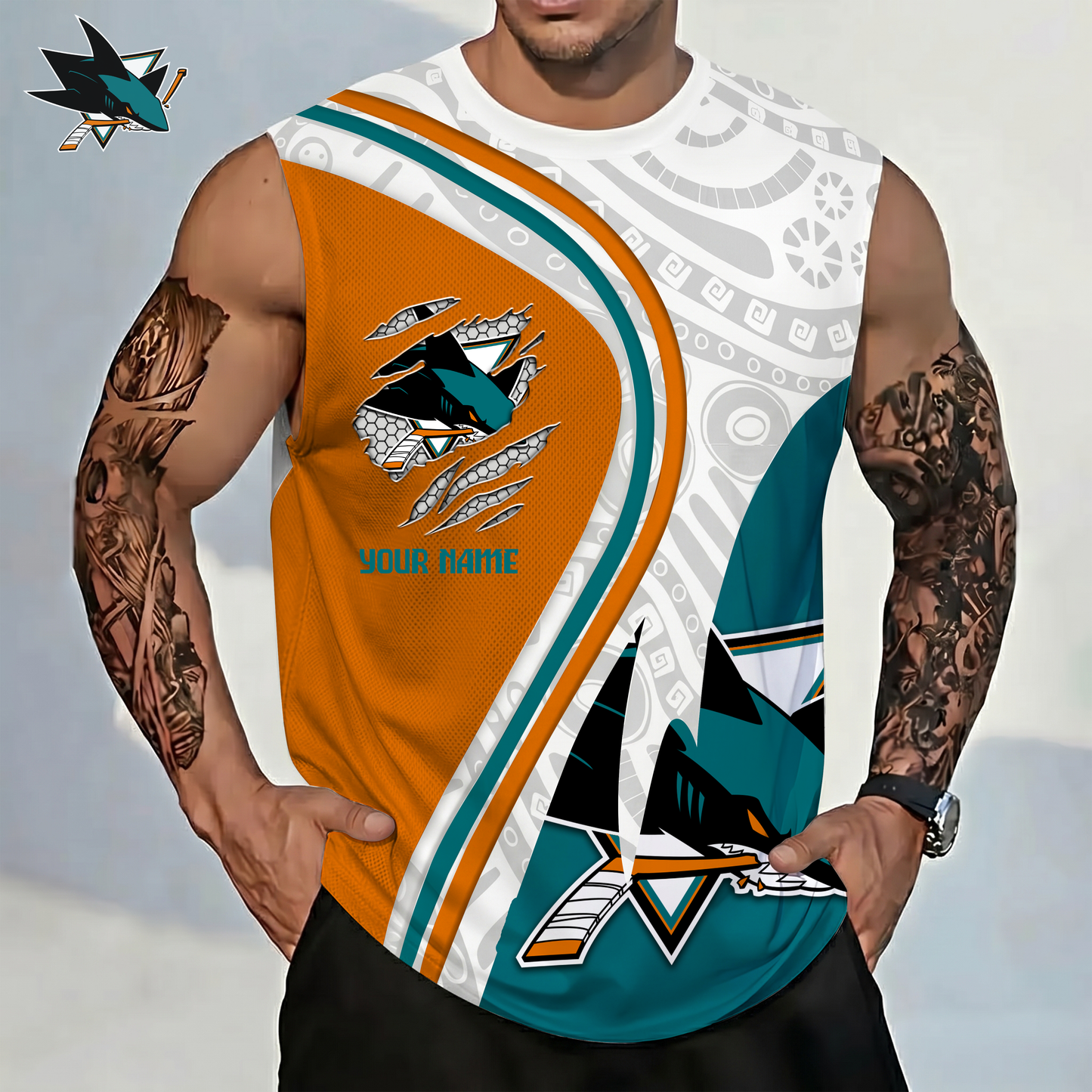 PREMIUM NHL X SJS Personalized Tank Top Gift For Fans NDT VHM 140526