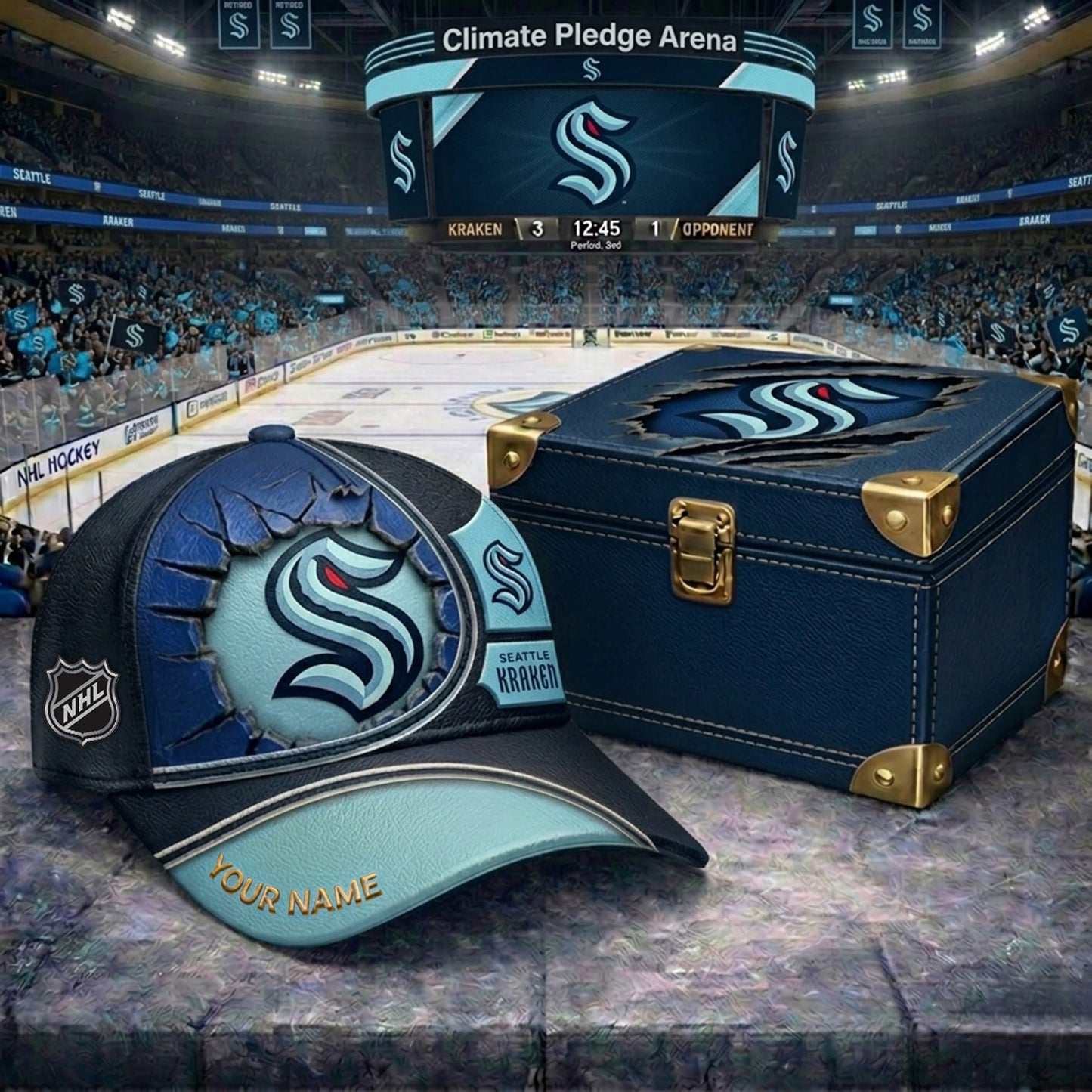 PREMIUM NHL X SK CRACK CUSTOM NAME HAT V303 NDT NHM 150526