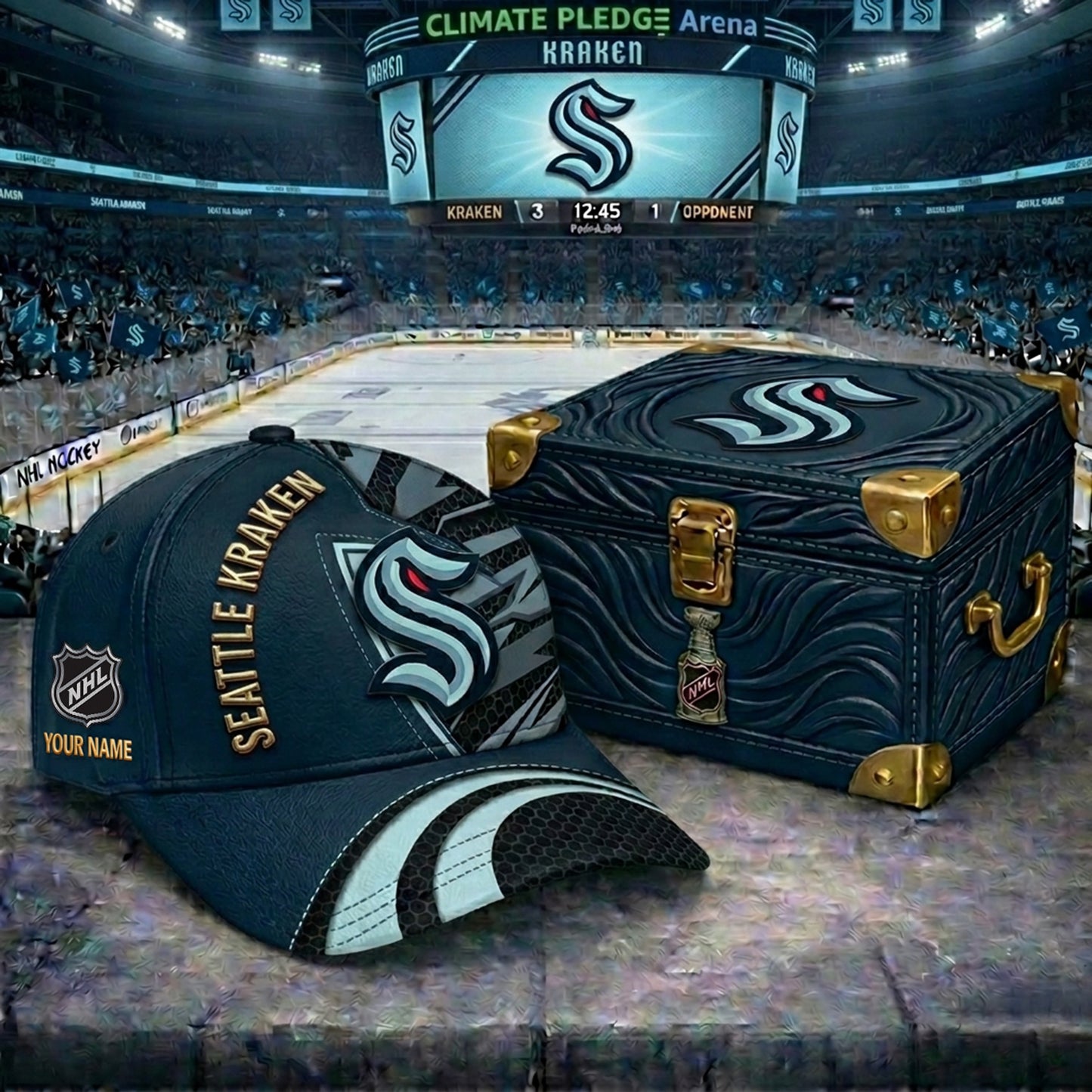 PREMIUM NHL X SK CRACK CUSTOM NAME V5 HAT NDT NHM 220426